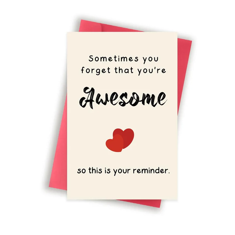 You're Awesome Card: A Reminder to Feel Good About Yourself