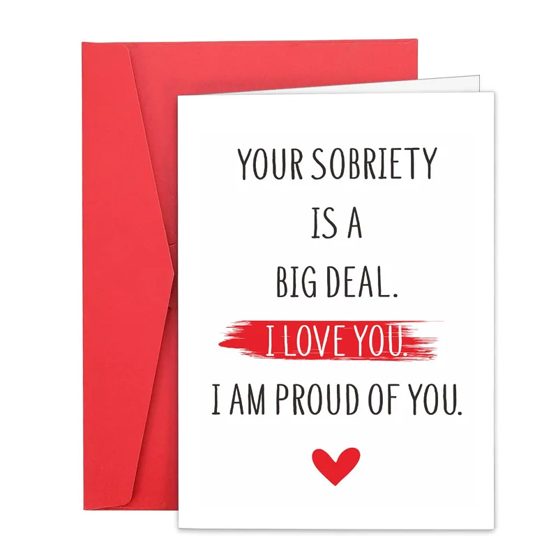 Your Sobriety Card: A Note of Support for Someone Staying Strong