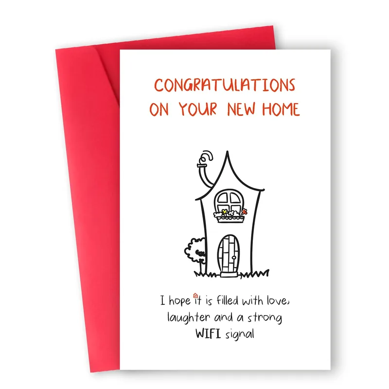 Housewarming Wifi Card: A Playful New Home Greeting