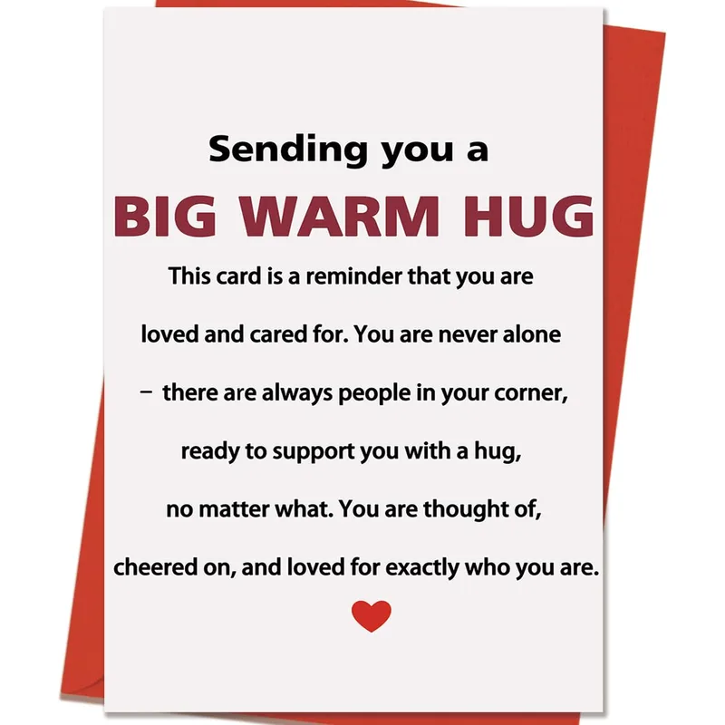 Big Warm Hug Card for Someone Who Needs Comfort