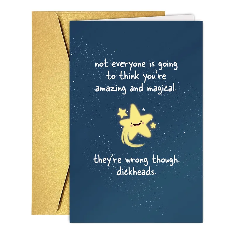 Amazing and Magical Card: A Cheeky Night Sky Encouragement Card