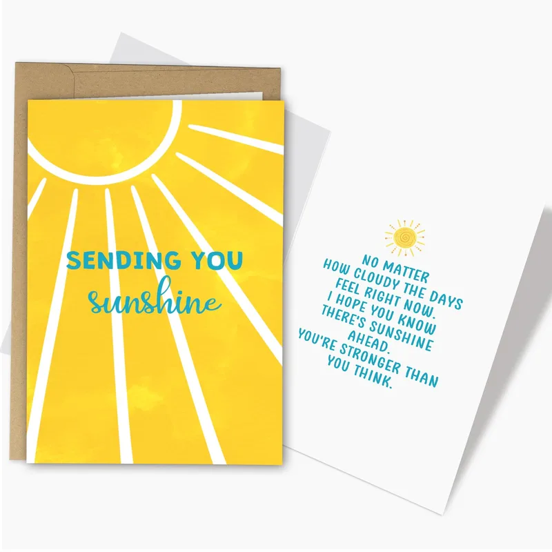 Sunshine Rays Card for When Days Feel Gray