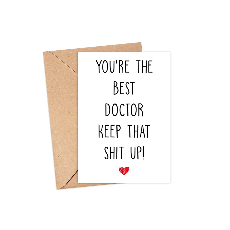 Best Doctor Card: a bold, cheeky thank you for your doctor