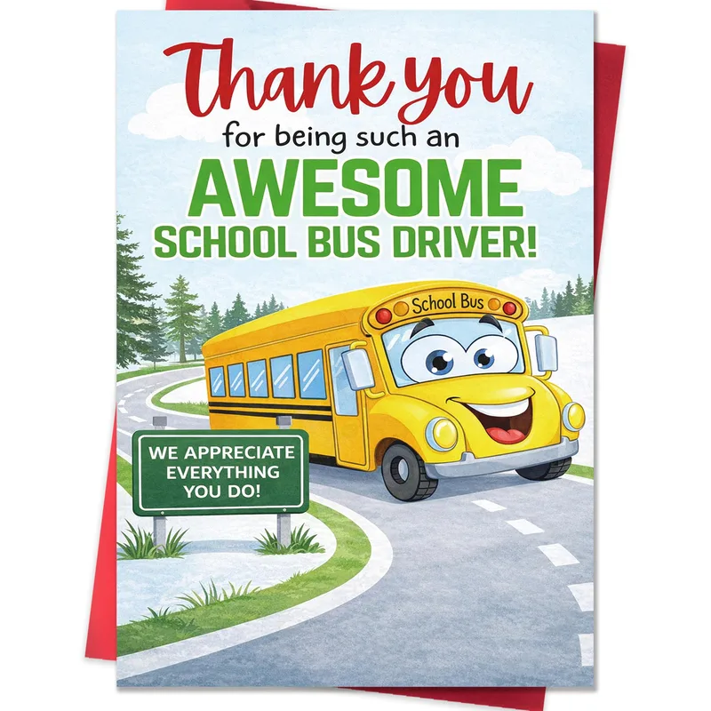 Thank you for being such Card for a Bus Driver, 50-60 chars