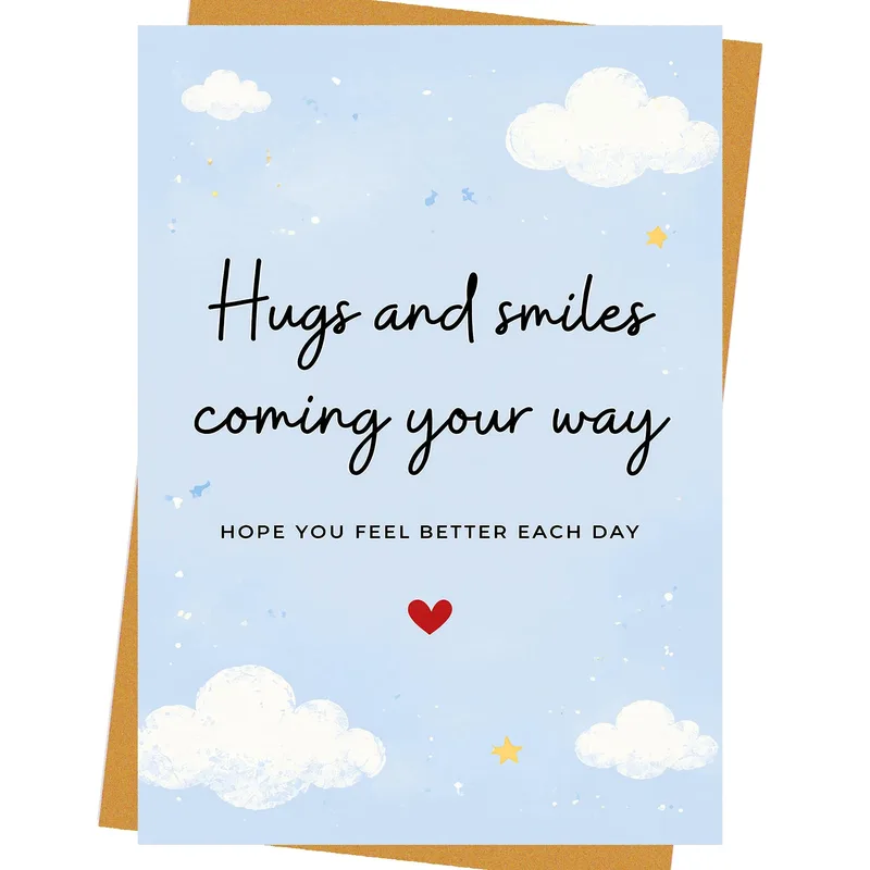 Hugs and Smiles Card for Feeling Better Soon