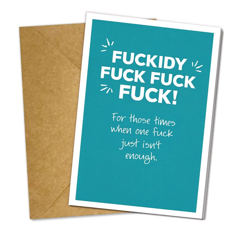 Multiple Swear Words Card for When One Just Won’t Do