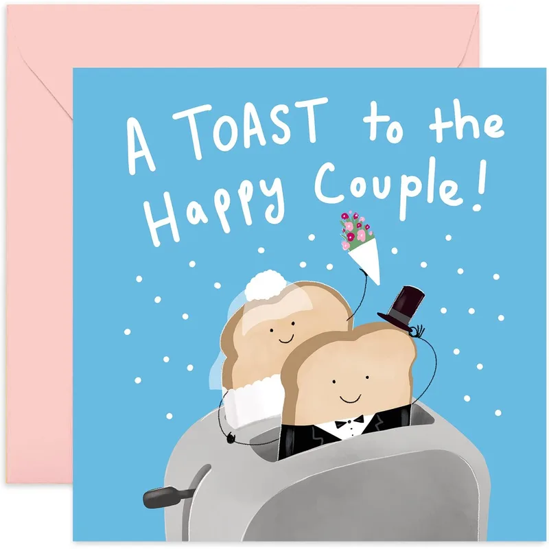 Wedding Toast Couple Card: A Toast to the Happy Couple