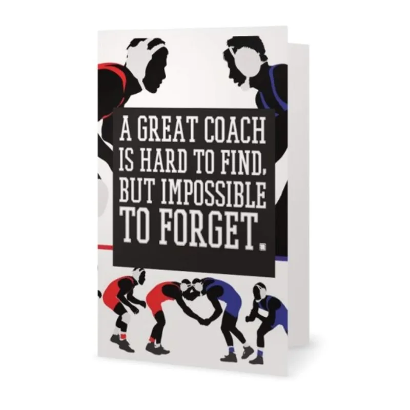 Wrestling Coach Card: A Great Coach Is Hard to Find