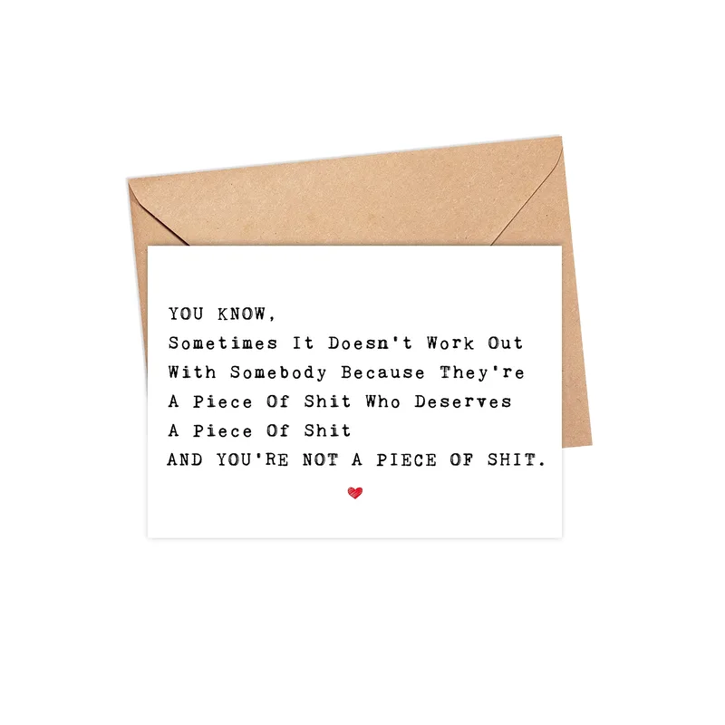 Divorce Support Card: A Blunt Note That Takes Your Side