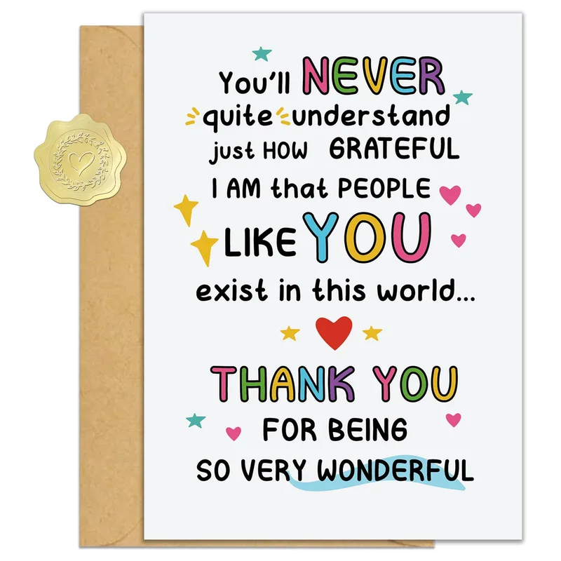 So Wonderful Thank You Card for Someone Special