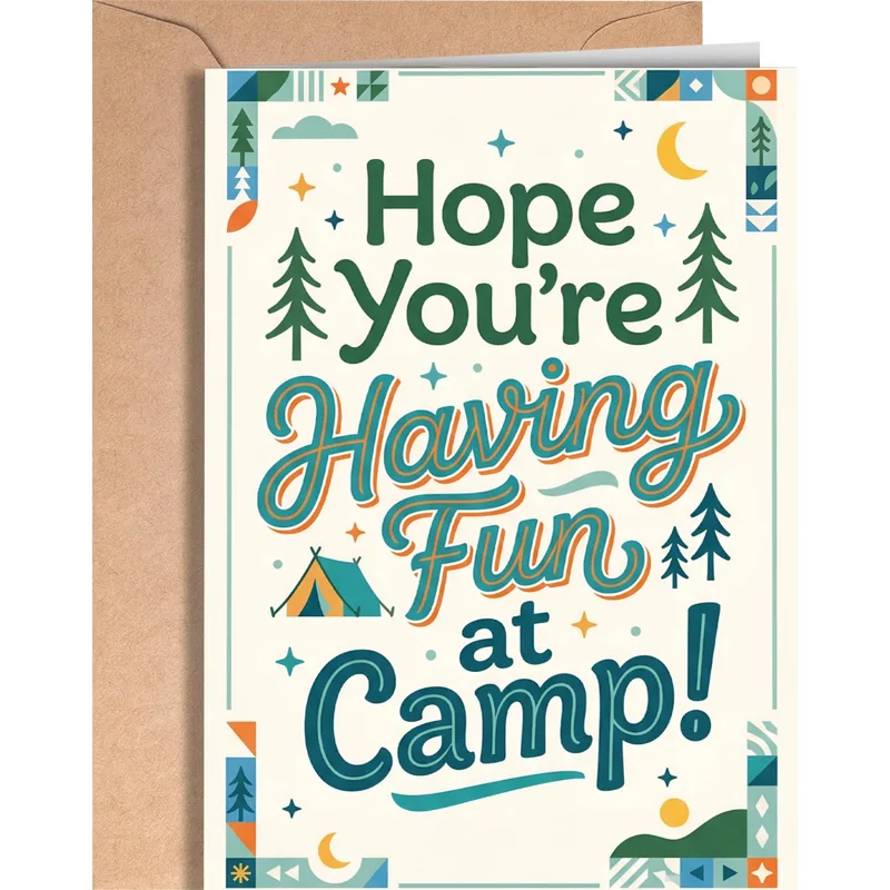 Camp Fun Card: Hope You’re Having Fun at Camp