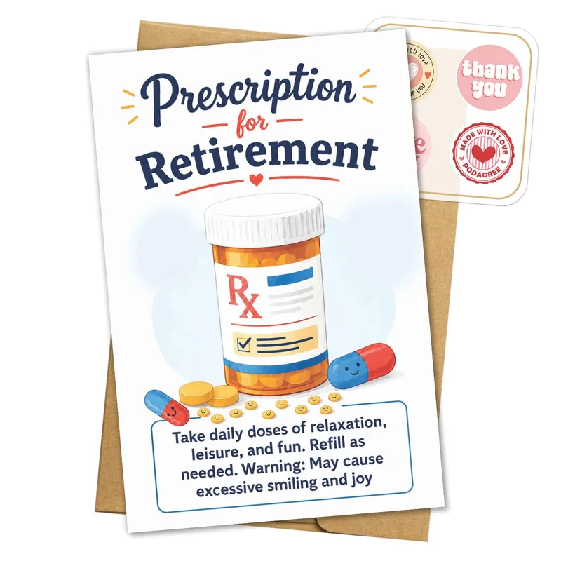 Retirement Prescription Card: Doctor’s Orders for Fun