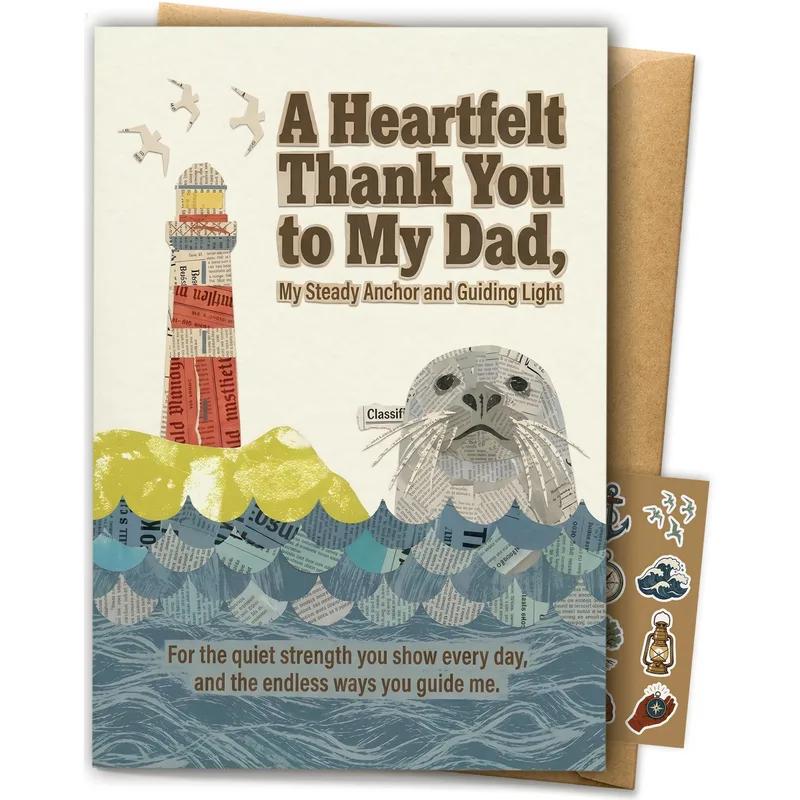 Heartfelt Dad Card for a Steady Anchor and Guiding Light