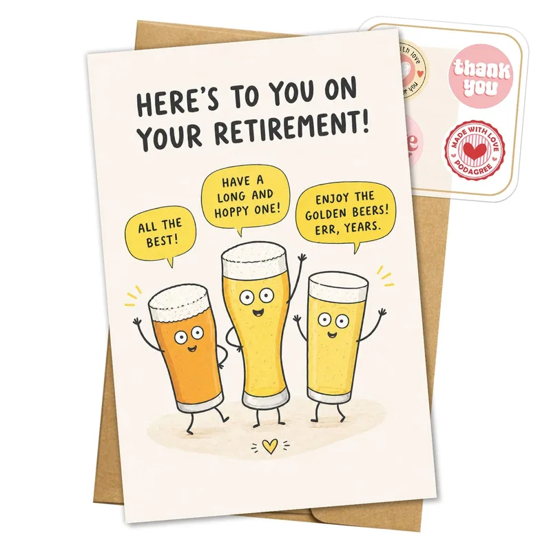 Retirement Beer Card: Cheers to Your Next Chapter
