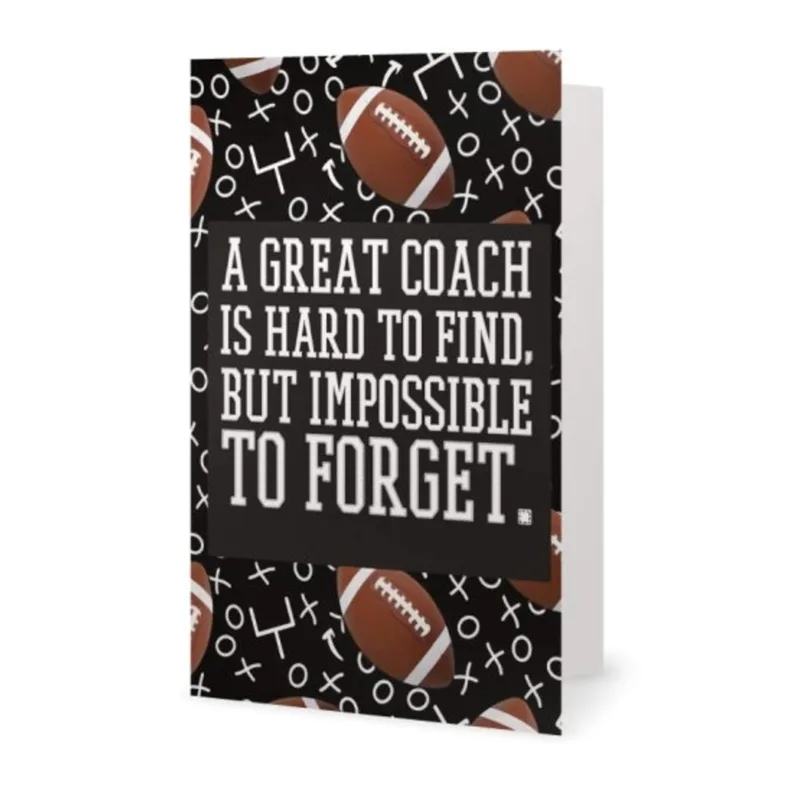 Football Coach Card: A Great Coach Is Hard to Find