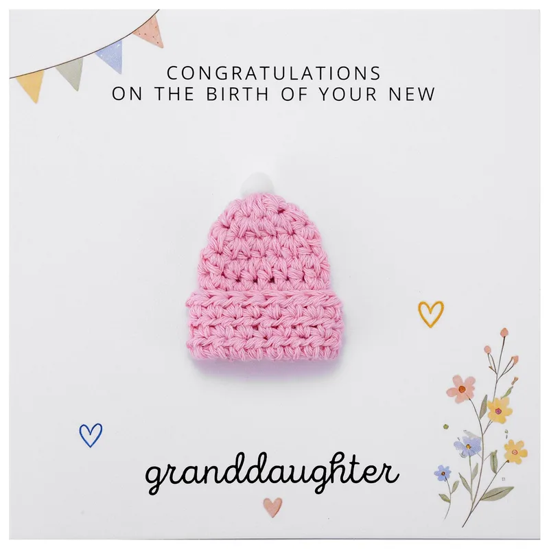 Congratulations on the Birth Card – Greeting Card in black