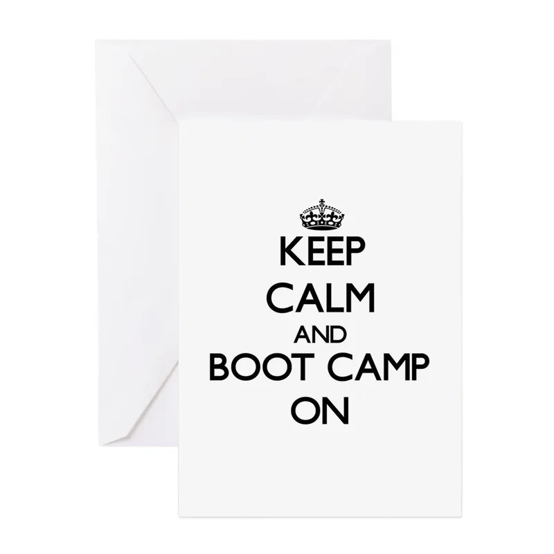 Boot Camp Encouragement Card for Your Next Big Push