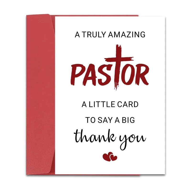 A Truly Amazing Pastor Card for Your Thankful Heart