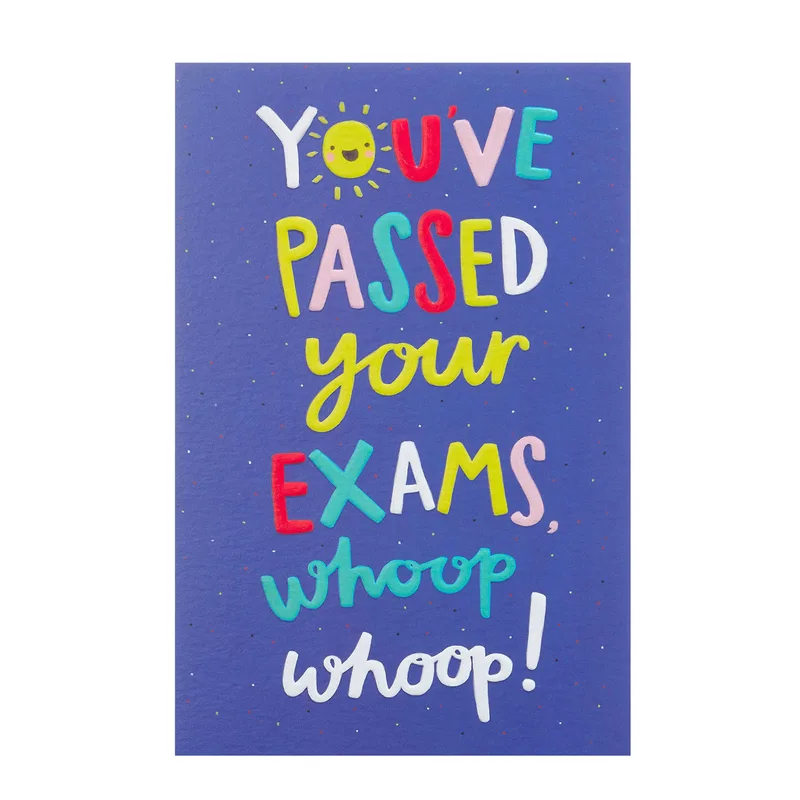 Exam Success Congrats Card: Sunny Celebration Print