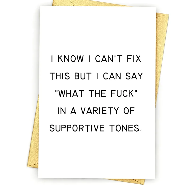 Sympathy Swear Card for the Friend Who Needs a Laugh