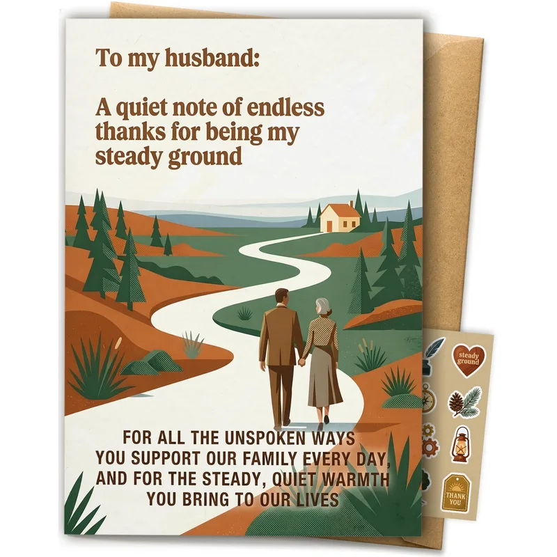 Husband Thank You Card: A Quiet Walk Toward Home