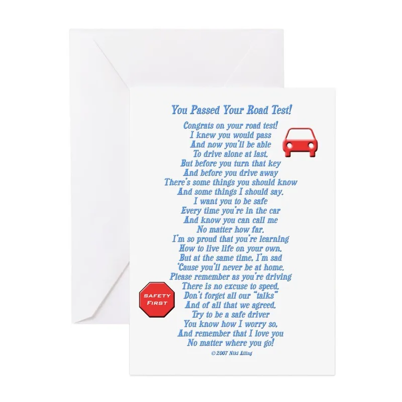 Proud of You Driver Card: A Road Test Congrats Card
