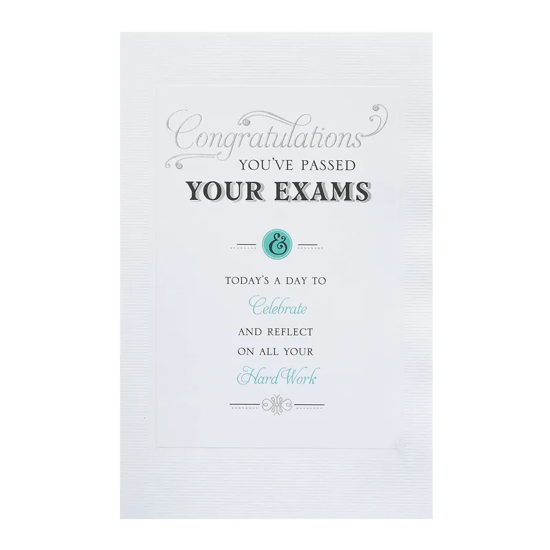 Congratulations Exams Card for Passing Your Tests