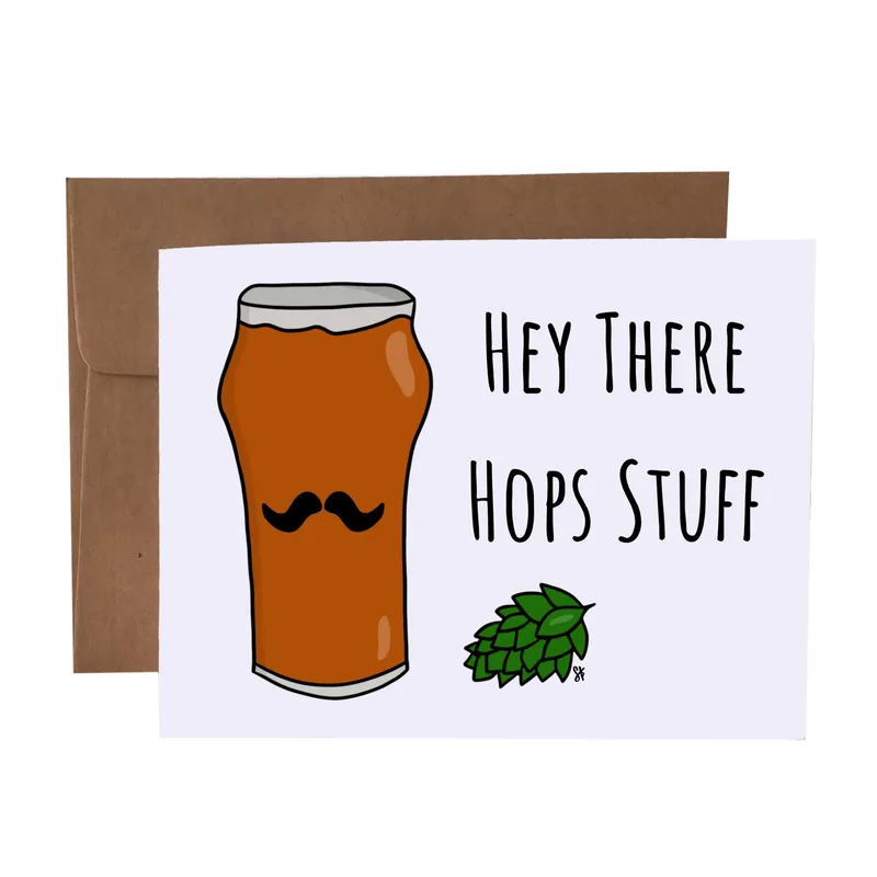 Beer Lover Card: A Hops Pun Greeting for Brew Fans