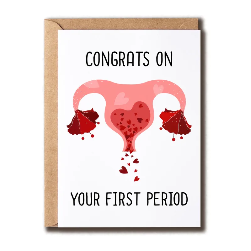 First Period Card: Congrats on Your Big Milestone