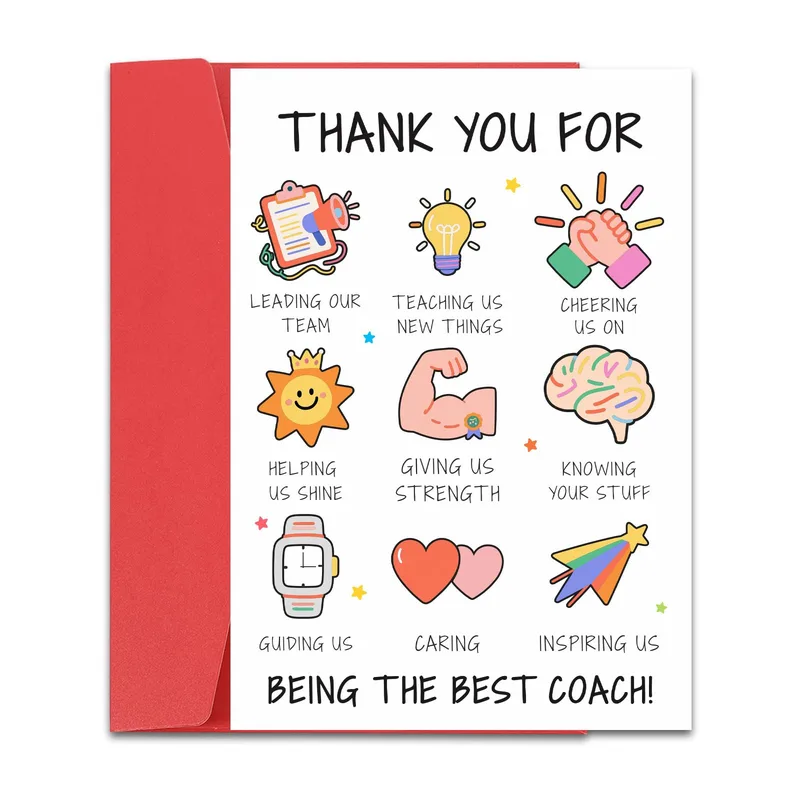 Thank You for Leading Card: A Coach Thank You Card