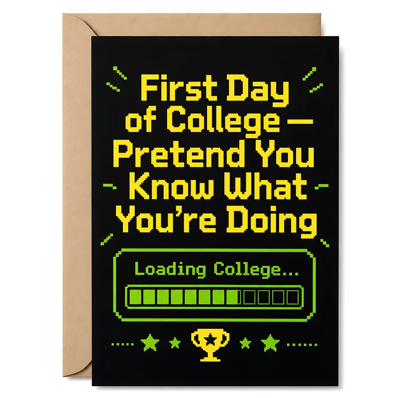 First Day College Card: Pretend You Know What You’re Doing