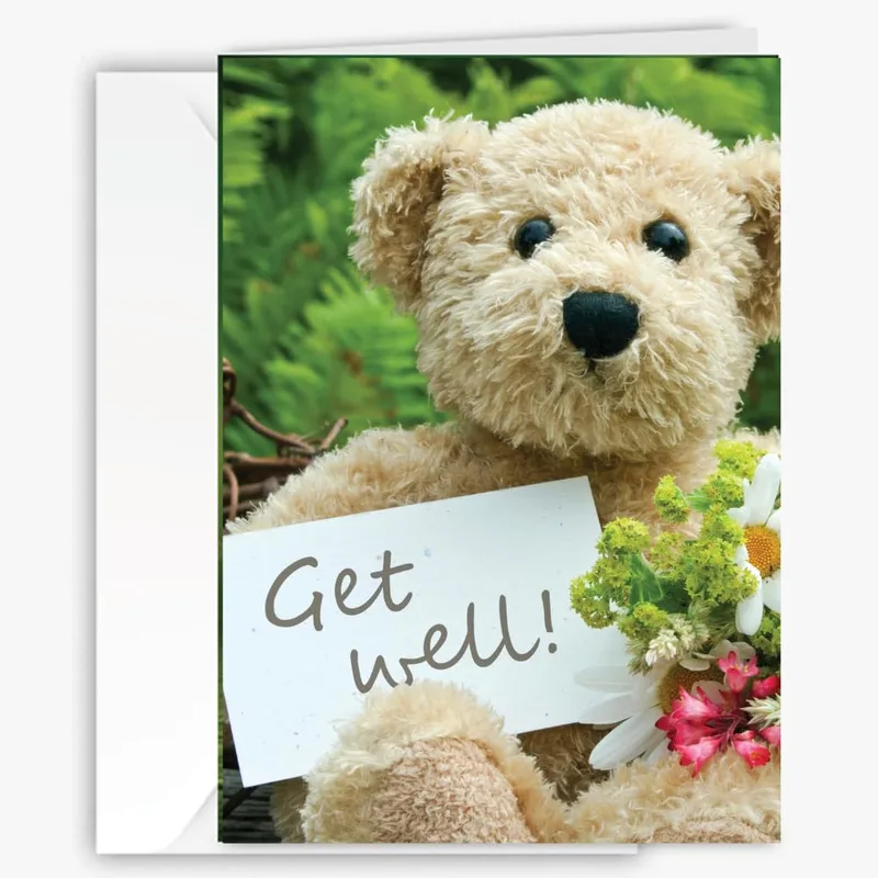 Teddy Bear Get Well Card: A Cuddly Note for a Speedy Recovery