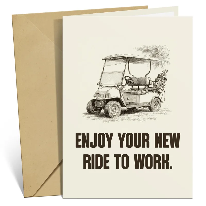 Enjoy Your New Card for a Retiring Golfer
