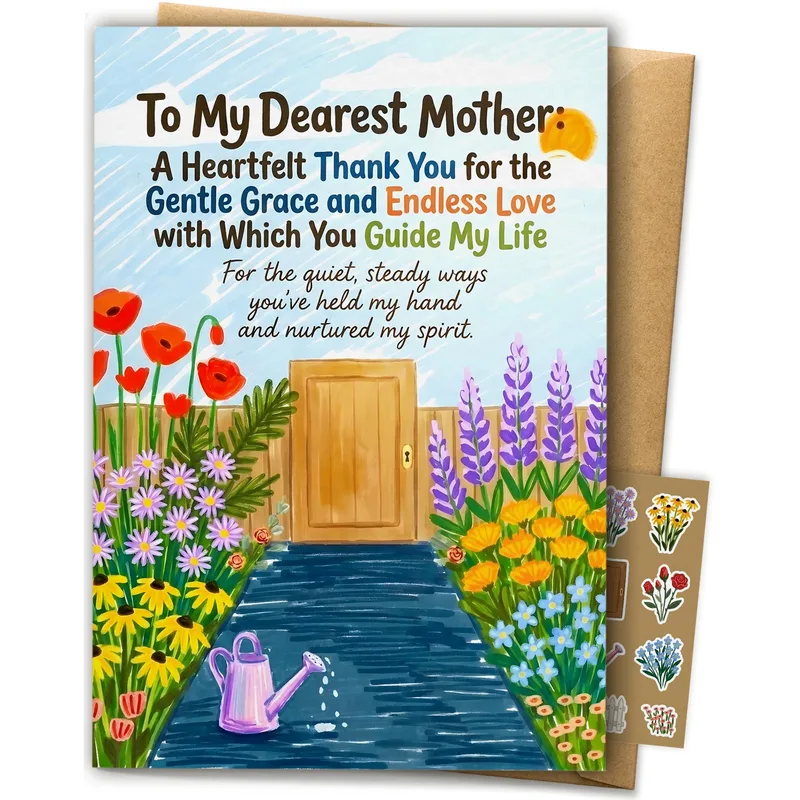 Mother Thank You Card: A Garden Gate of Gratitude