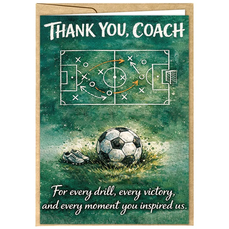 Soccer Coach Card: A Thank You for Every Drill and Win