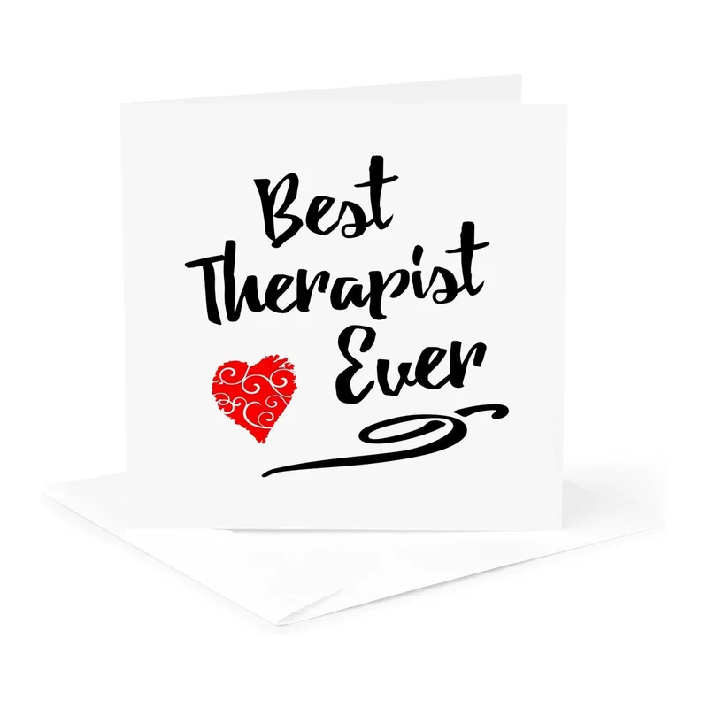 Best Therapist Ever Card for a Caring Counselor