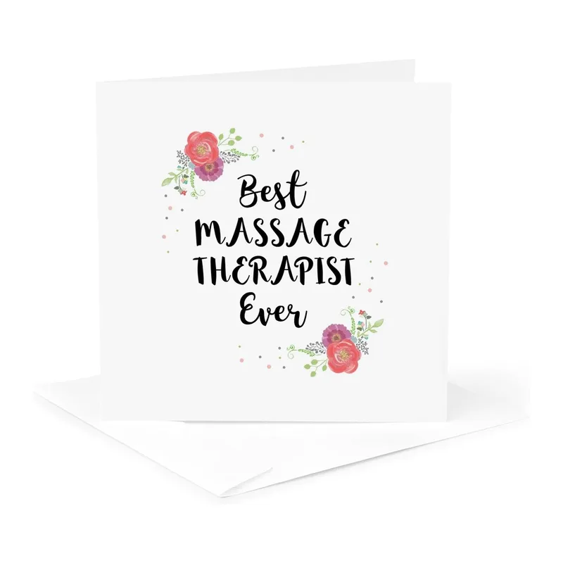 Massage Therapist Thank You Card: Best Massage Therapist Ever