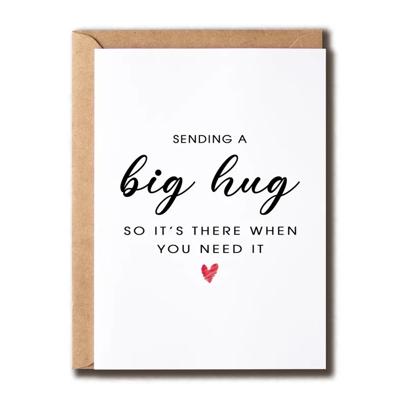 Encouragement Hug Card for a Friend Who Needs One