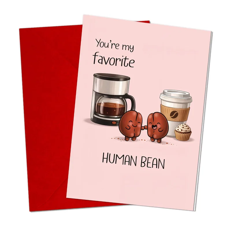 Coffee Lover Love Card: A Funny Bean Valentine