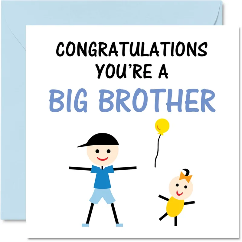 Big Brother Congratulations Card for New Sibling