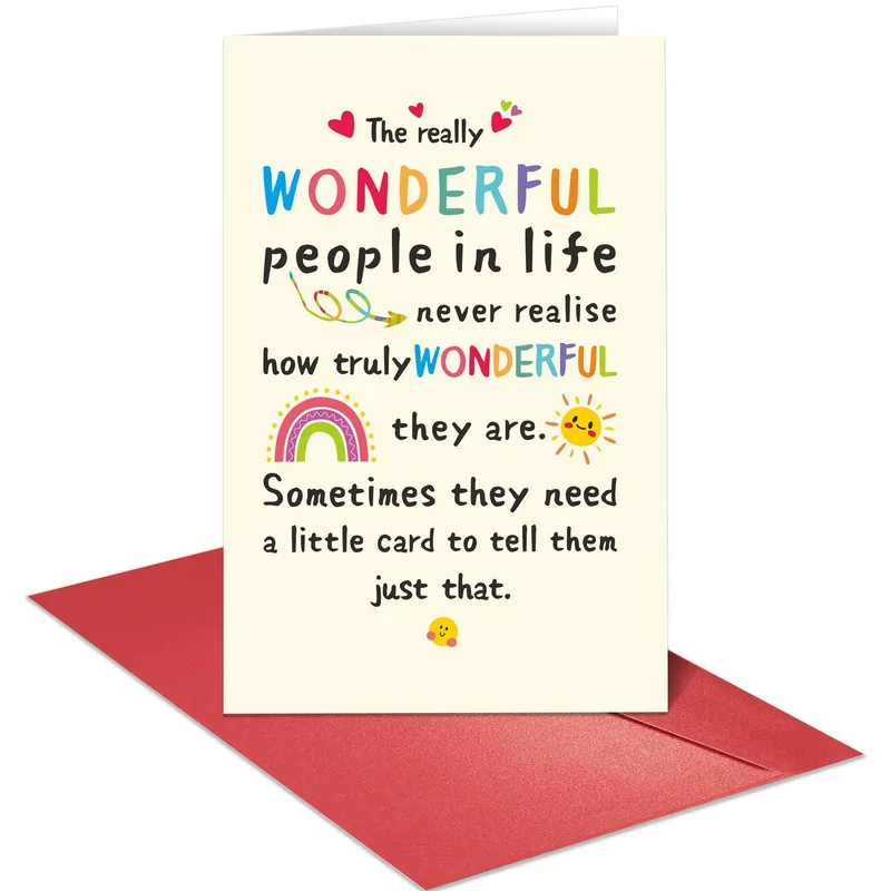 Wonderful People Card for Someone Who Needs a Reminder