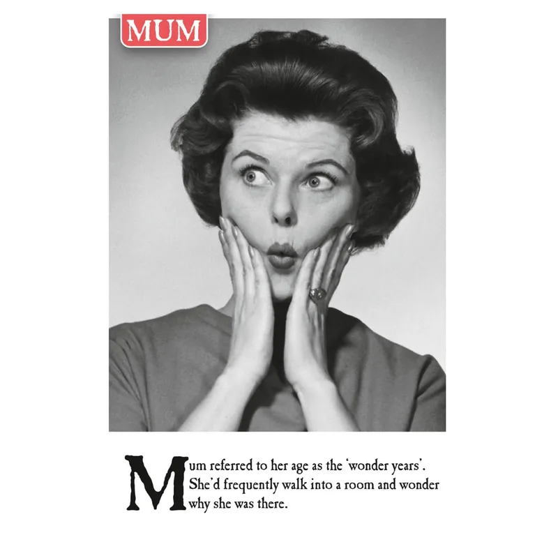 Vintage Woman Hands Card: A Funny Greeting for Mum