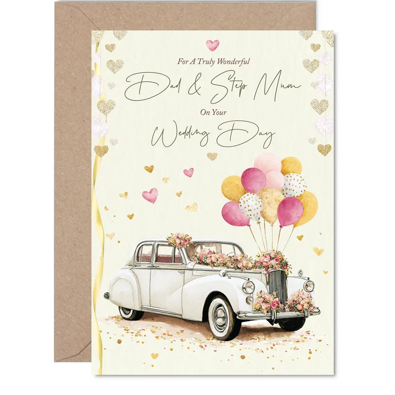 For a Truly Wonderful Card for Dad and Step Mum on Their Special Day