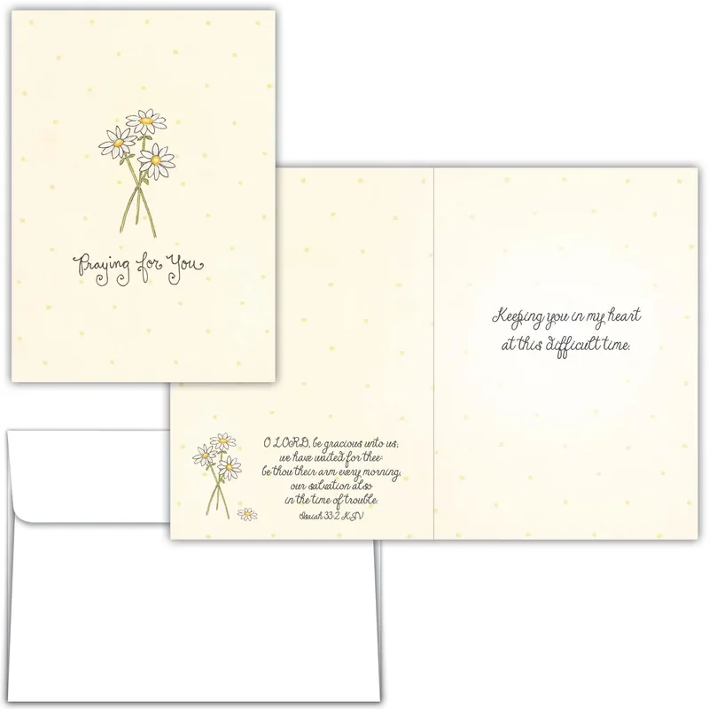 Daisy Bouquet Card Encouragement Card Praying for You Support