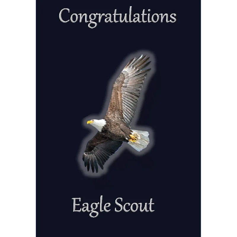 Navy Card Eagle Congratulations Card for Eagle Scout Achievement