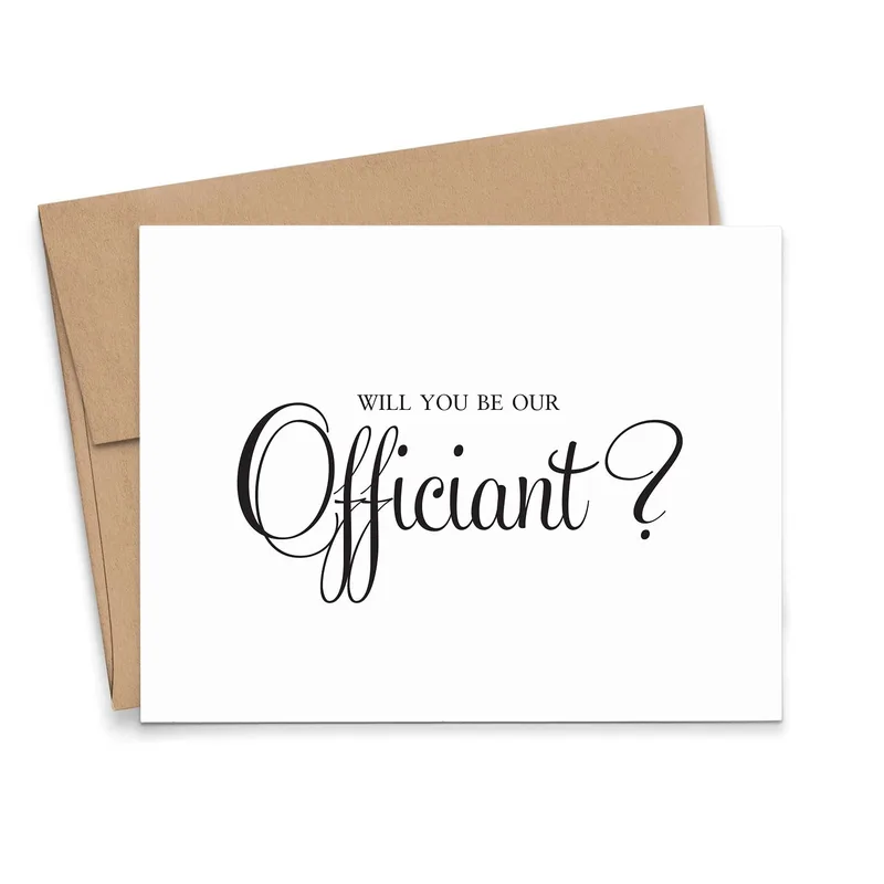 Script Minimal Card Wedding Card – Greeting Card in natural