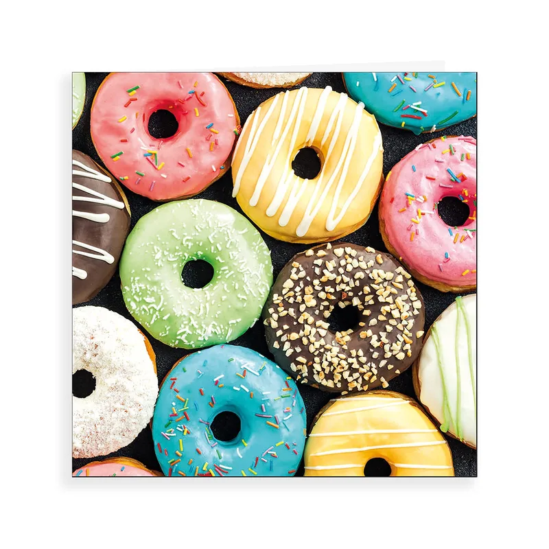 Pastel Donuts Photo Card: A Sweet Greeting for Bakers