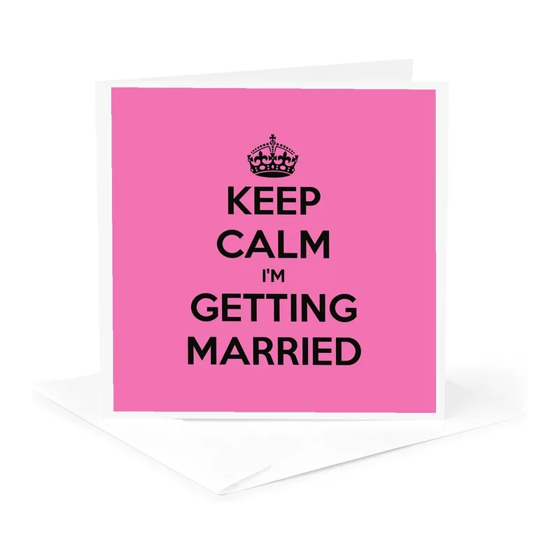Keep Calm Card Wedding Card for the Bride Who Needs a Moment