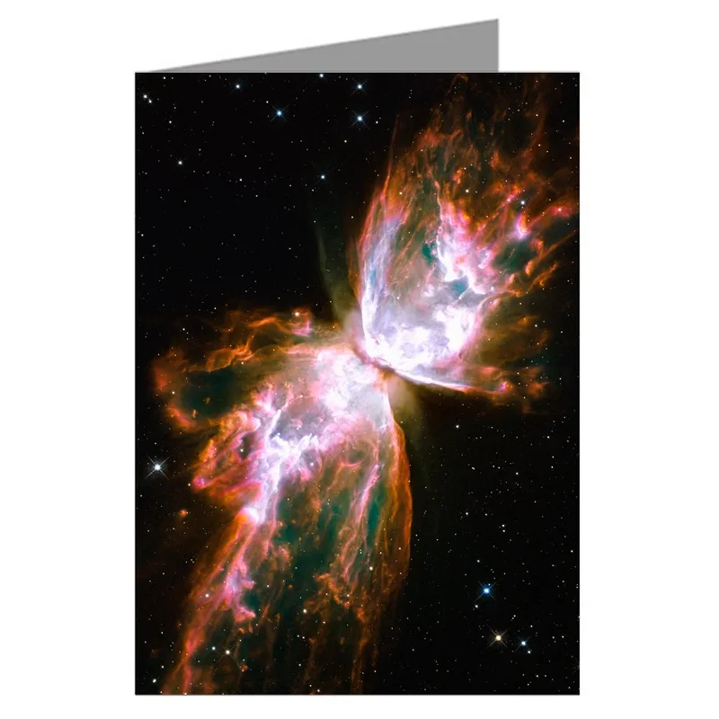 Hubble Butterfly Nebula Card: Cosmic Art for Space Lovers