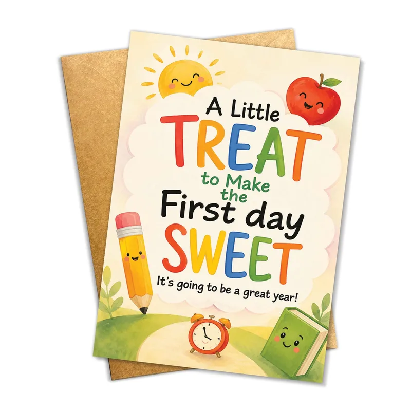 Cartoon Back to School Card
